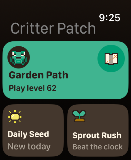 Home: Garden Path, Daily Seed, and Sprout Rush